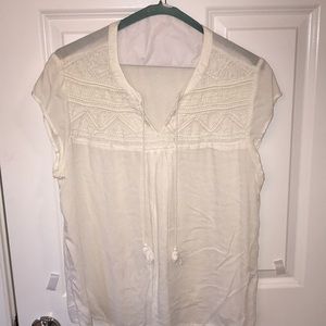 Off-white blouse by Hinge